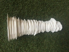 clima espiral objeto matemática a arte A visualização 3d as alterações climáticas háptica 3d print model - Mito3D