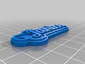 llavero janice Schlüsselanhänger angepasst 3d print model - Mito3D