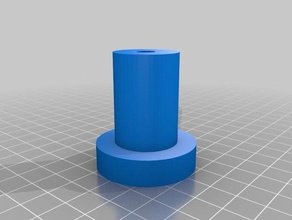 my customized parametric bushing-optional flange parts 3d print model - Mito3D