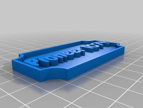 pioneer targa arredamento su misura 3d print model - Mito3D