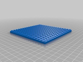 16x16x5 lego Grundplatte Bau - Spielzeug angepasst 3d print model - Mito3D