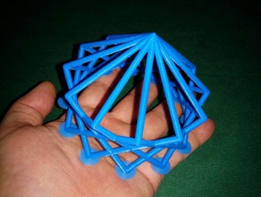 anpassbare Gitter-cube v2 neue Möglichkeiten math Kunst customizer 3d print model - Mito3D