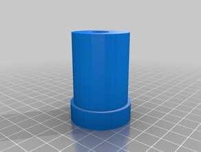 my customized parametric bushing-optional flange parts 3d print model - Mito3D