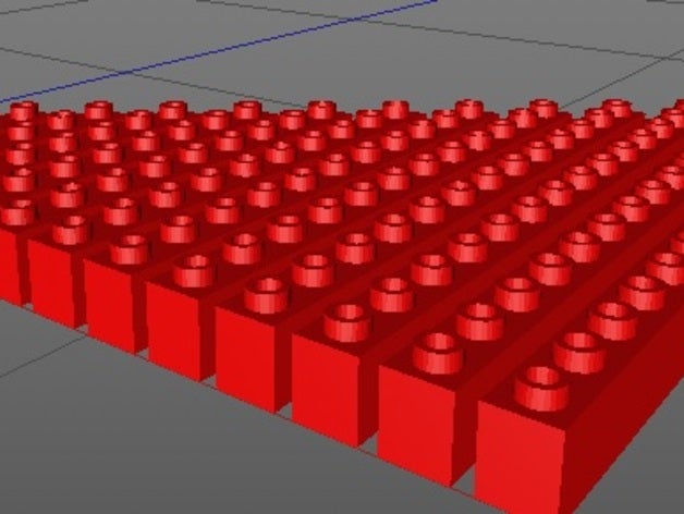 opencad mattoni fori top set completo v1 costruzione i giocattoli lego compatibili borchie foro 3D print model - Mito3D