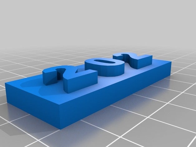 oda numarası 202 plak 3d baskı 3D print model - Mito3D