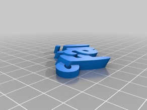 fabi nombre organización personalizado 3d print model - Mito3D