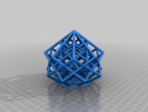 meine angepasste Gitter-cube v2 neue Möglichkeiten math Kunst 3d print model - Mito3D