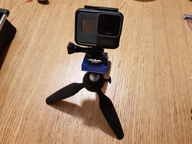gopro tripod mount weiblich 14 20 unc Mutter Kamera 3D print model - Mito3D