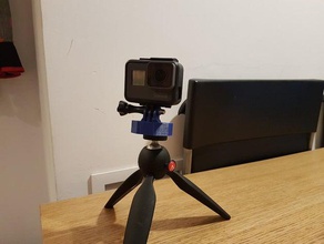 gopro fixation pour trépied hommes de 14 à 20 unc écrou caméra 3d print model - Mito3D