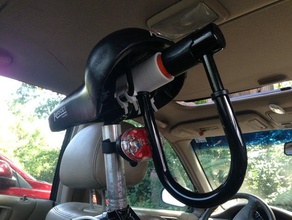 u-lock holder -under saddle seat sport outdoors bike kryptonite ulock 3d print model - Mito3D