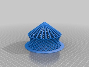 meine angepasste Gitter-cube v2 neue Möglichkeiten math Kunst 3d print model - Mito3D