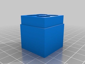 4 cell holder tool holders boxes customized 3d print model - Mito3D