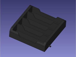 4aa battery case diy Batterie Halter 3d print model - Mito3D