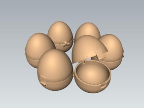 sei l'uovo di viaggio protector caso altri camp il campeggio cassa dell'uovo uovo protettore uova titolare 3d print model - Mito3D