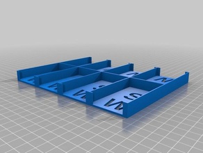 carte de l'organisateur-star wars armada mini euro jouet jeu accessoires personnalisé 3d print model - Mito3D