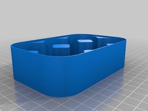 la celda 2 tapa del estuche los contenedores personalizado 3d print model - Mito3D