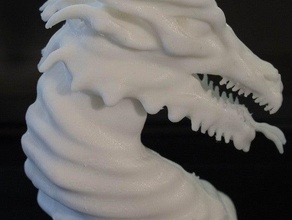 dragon Büste Skulpturen der Kopf des Drachen 3d print model - Mito3D