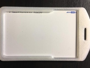 Abzeichen-Halter Schlüsselanhänger id-Abzeichen-Halter 3d print model - Mito3D