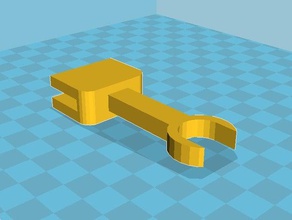 alambre de telar bowden tubo soporte la reprap prusa i3 3d impresora partes el clip marco titular prusai3 mendel parte arriba 3d print model - Mito3D