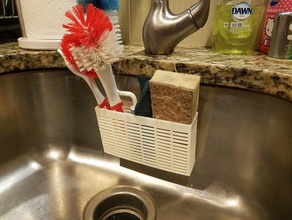suspensão do dissipador de suporte da escova a cozinha jantar recipiente pia 3d print model - Mito3D