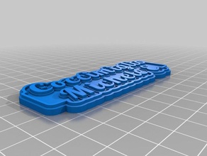 coccimiglio i portachiavi personalizzato 3d print model - Mito3D