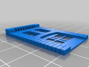 fa&ccedilade 2x2 edifícios estruturas personalizado 3d print model - Mito3D