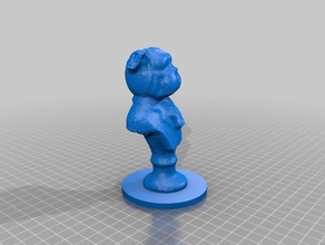 signore pugsly iv le scansioni repliche bulldog il busto kinect 3d print model - Mito3D