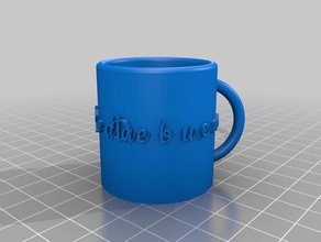 mug debuenatinta cuisine à manger personnalisé 3d print model - Mito3D