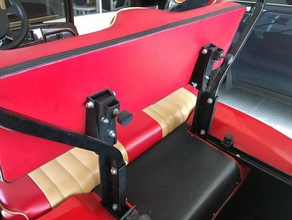 adjustable golf cart seat back brackets other adjuster 3d print model - Mito3D