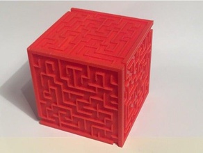 maze cube toys games customized 3d print model - Mito3D