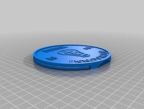 moneda customizada dekor para özelleştirilmiş 3d print model - Mito3D