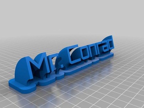 mr conrad office personalizado 3d print model - Mito3D