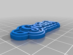 chaveiro Schlüsselanhänger angepasst 3d print model - Mito3D