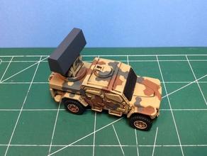 radar di acquisizione scatola fiammiferi mxt camion giocattolo gioco accessori matchbox mod 3d print model - Mito3D