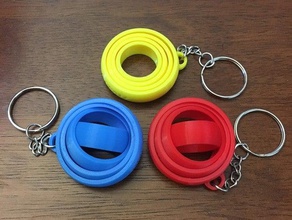 simple gyro keychain keychains 3d printing dual extrusion ffcp ffcpro ffc pro multi-part multicolor original prusa i3 mk2 print place toys 3d print model - Mito3D