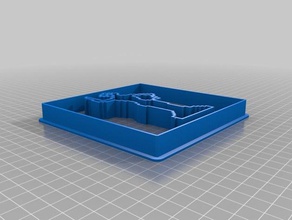 mi imagen personalizada basada en el cortador de la galleta cocina comedor 3d print model - Mito3D