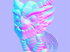 petit dragon les créatures figurine scan 3d print model - Mito3D