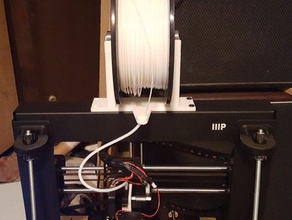 rulman desteklenen biriktirme beşik filament kılavuzu inşa i3 wanhao cıvata delikleri uyuyor 3d yazıcı aksesuarlar filaman makara tutucu 3d print model - Mito3D