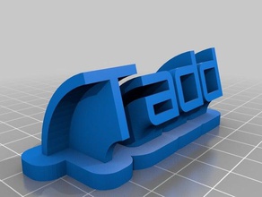tadd targa office personalizzato 3d print model - Mito3D
