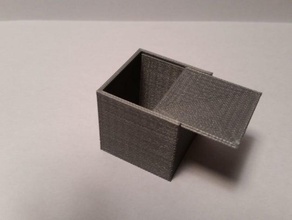 boîte à couvercle coulissant 3d de l'impression la le conteneur cool cube stockage 3d print model - Mito3D