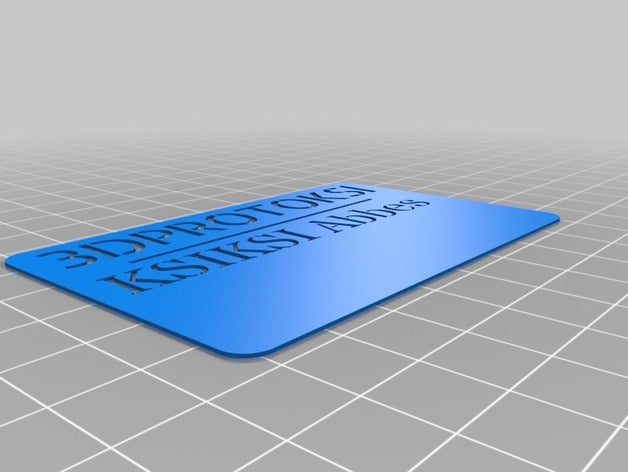 mi personalizadas de business card maker oficina 3D print model - Mito3D