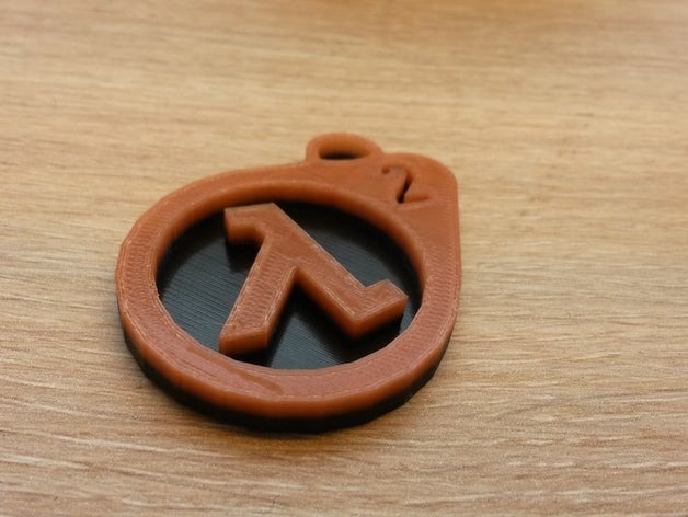 porte-claves de half-life 2 chaveiros 3D print model - Mito3D