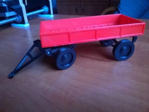la granja de remolque tractor juguete mecánica juguetes 3d print model - Mito3D