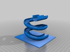 far scorrere il tubo modelli marmo eseguire traccia di in miniatura scienza a spirale scivolo d'acqua 3d print model - Mito3D