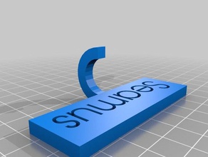 seamus name tag small hook keys organization customized 3d print model - Mito3D