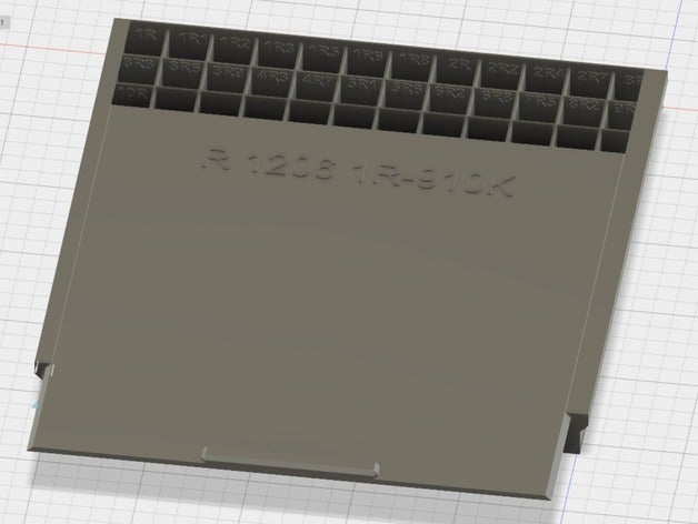 smd caja de resistencia electrónica 3D print model - Mito3D