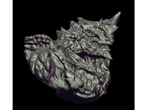 monster buste art kai jouet 3d print model - Mito3D