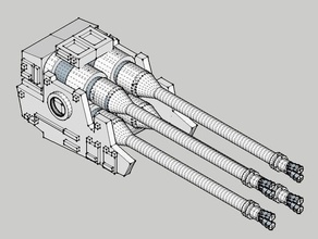 halcón milenario pistolas láser vehículos star wars 3d print model - Mito3D