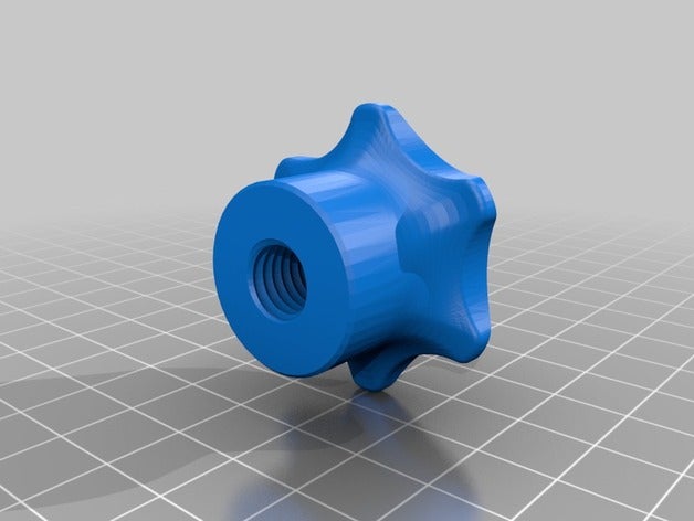 star knop m10 parts grip knob 3D print model - Mito3D