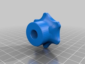 star knop m10 Teile Griff - Knopf grip Stern 3d print model - Mito3D